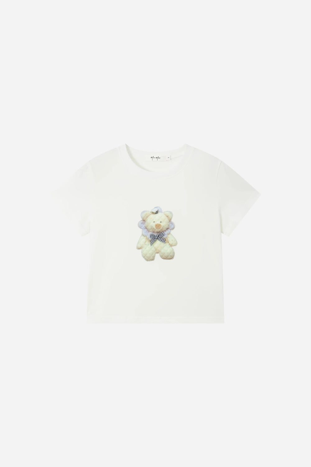 An image of a   21865 Embroidered Teddy Graphic Tee by  Mirra Masa