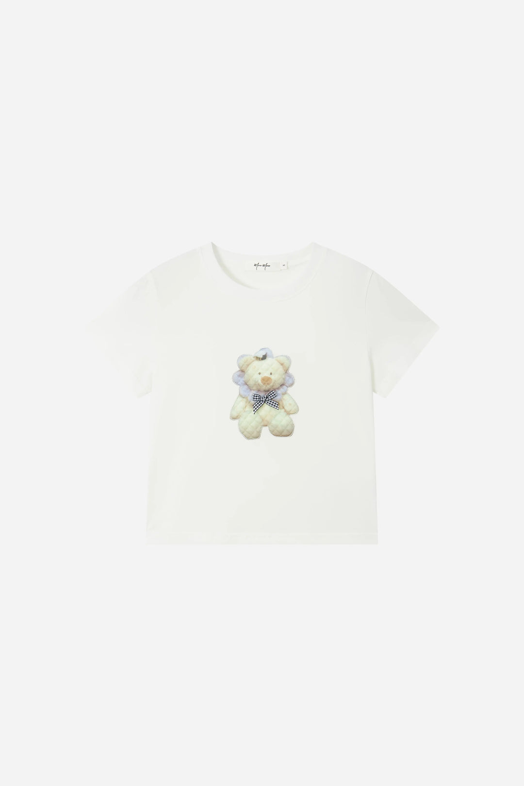 An image of a   21865 Embroidered Teddy Graphic Tee by  Mirra Masa
