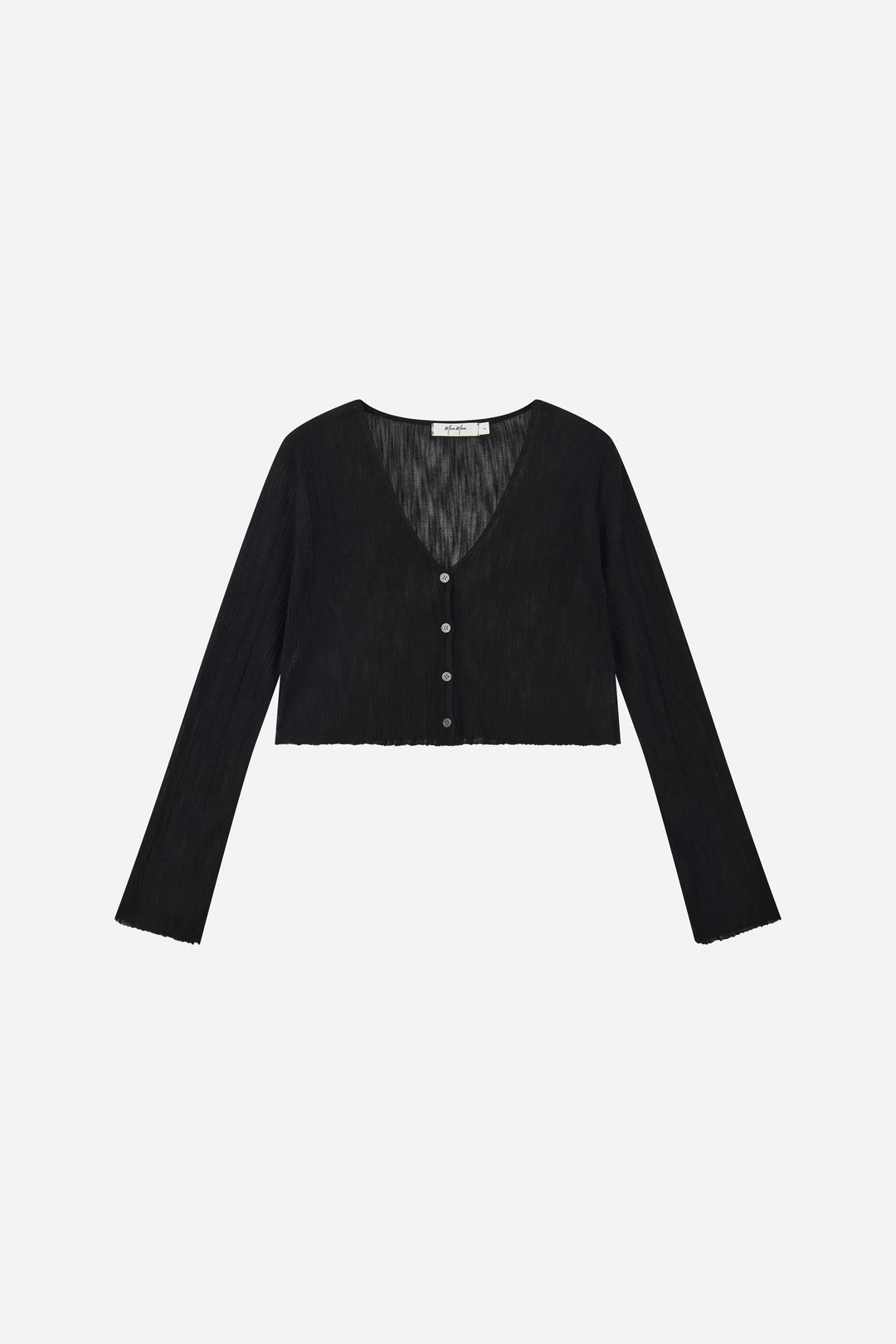 An image of a   21873 Sheer Knit Cardigan by  Mirra Masa