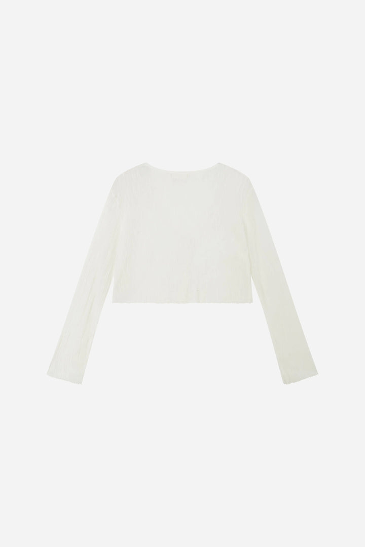 An image of a   21873 Sheer Knit Cardigan by  Mirra Masa