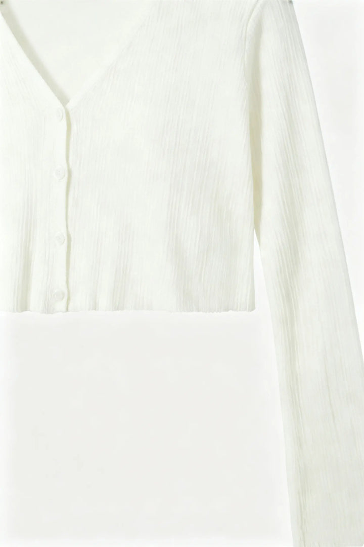 An image of a   21873 Sheer Knit Cardigan by  Mirra Masa