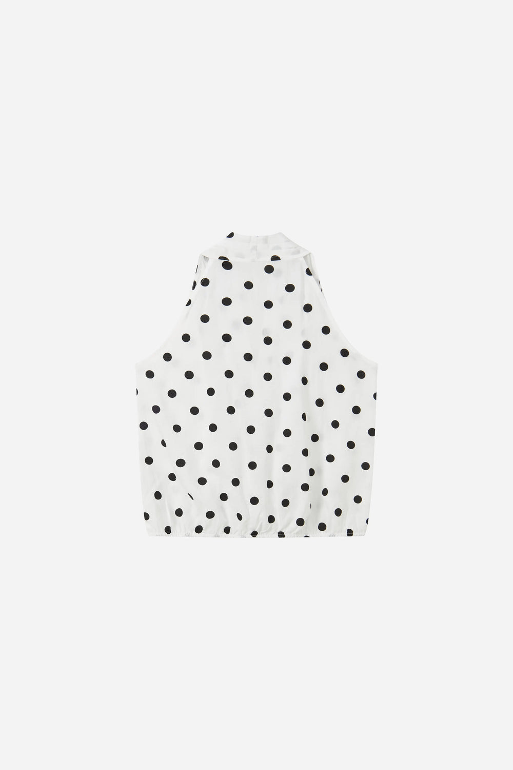 An image of a   21890 Dotted Halter Wrap Top by  Mirra Masa