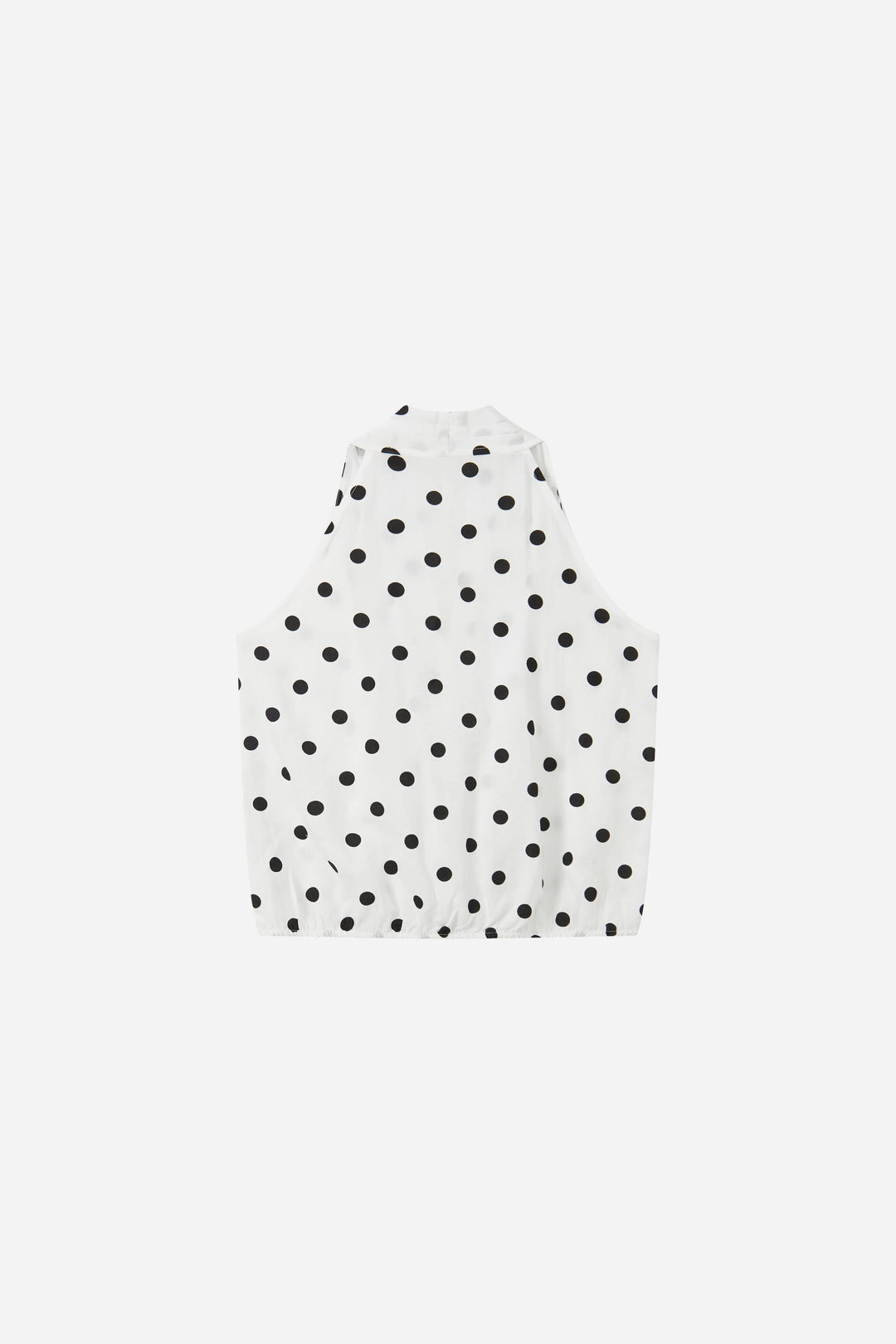 An image of a   21890 Dotted Halter Wrap Top by  Mirra Masa
