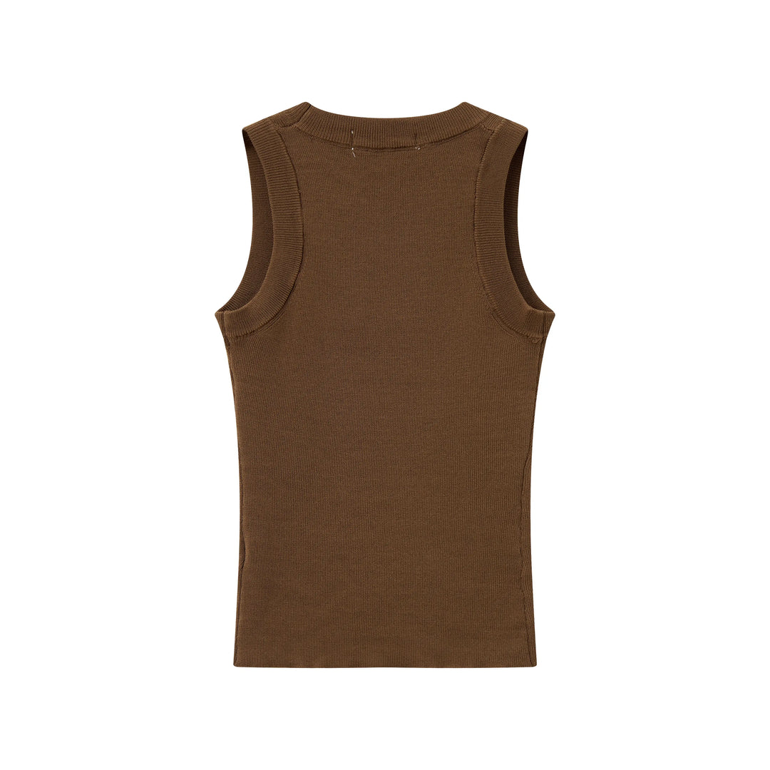 An image of a   21901 Fitted Tank Top by  Mirra Masa