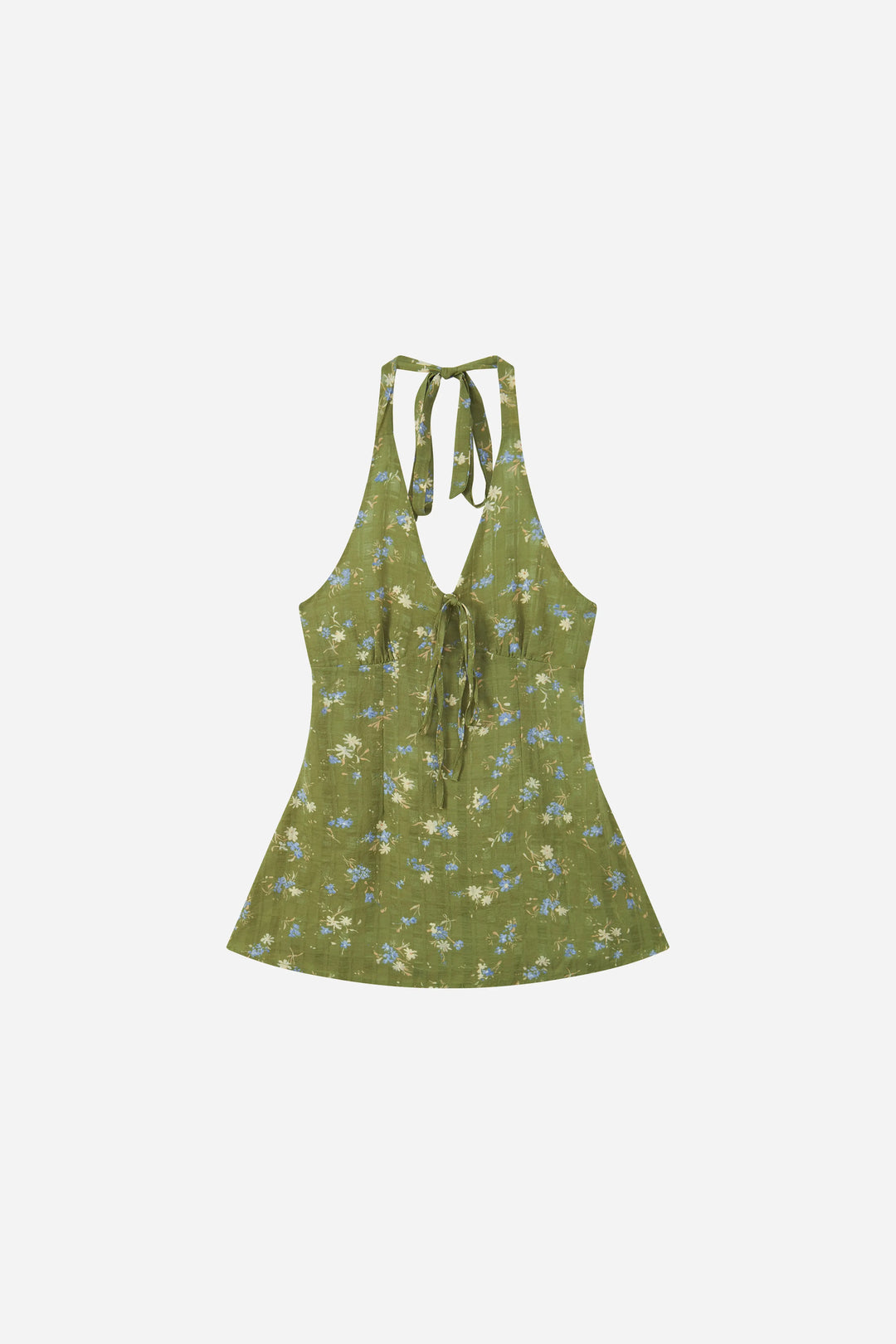 An image of a   21918 Floral Halter Mini Dress by  Mirra Masa