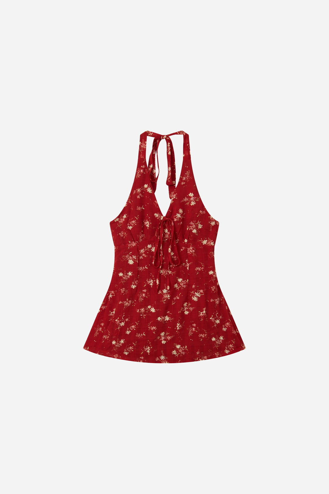 An image of a   21918 Floral Halter Mini Dress by  Mirra Masa