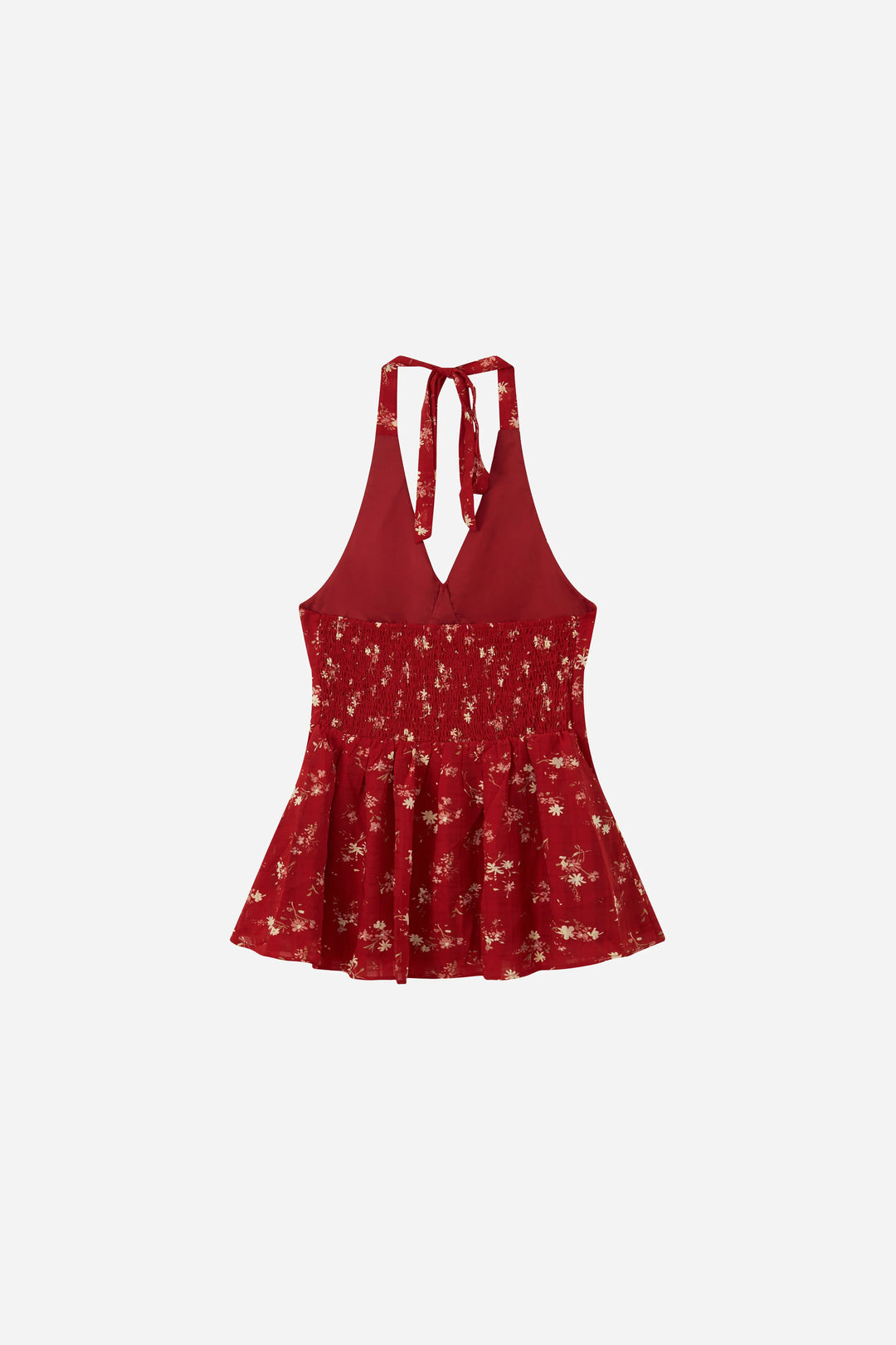 An image of a   21918 Floral Halter Mini Dress by  Mirra Masa