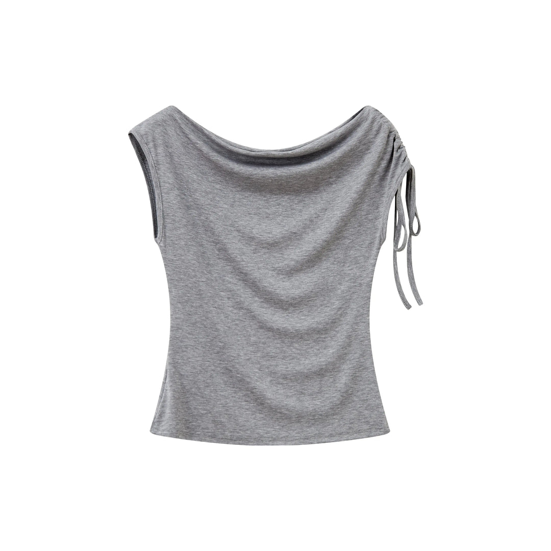An image of a   21963 Cowl Sleeveless Top by  Mirra Masa