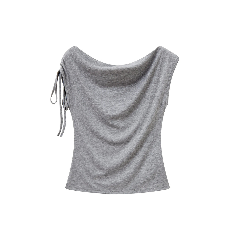 An image of a   21963 Cowl Sleeveless Top by  Mirra Masa