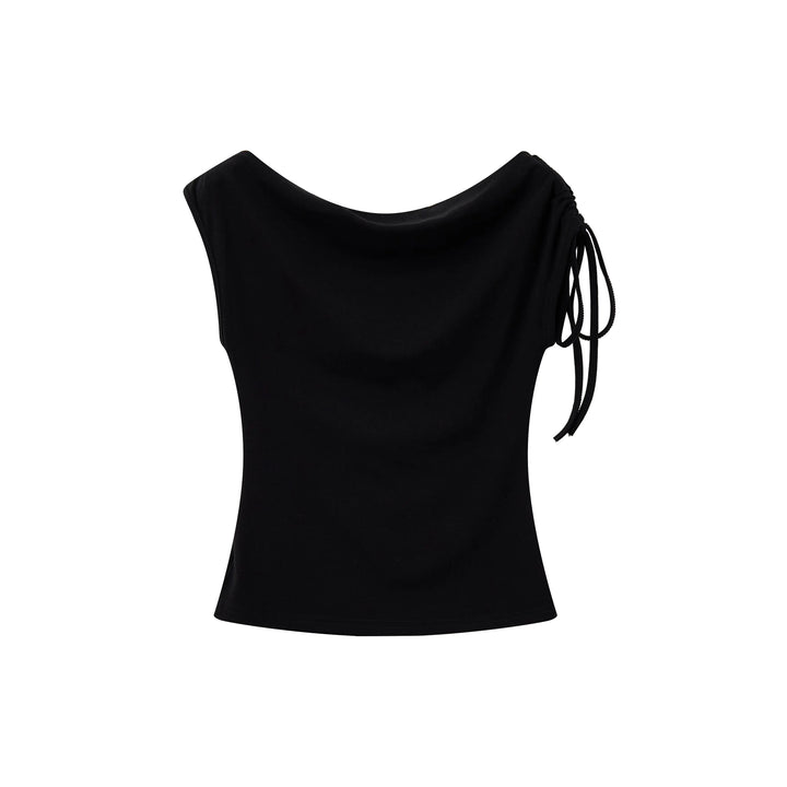 An image of a   21963 Cowl Sleeveless Top by  Mirra Masa