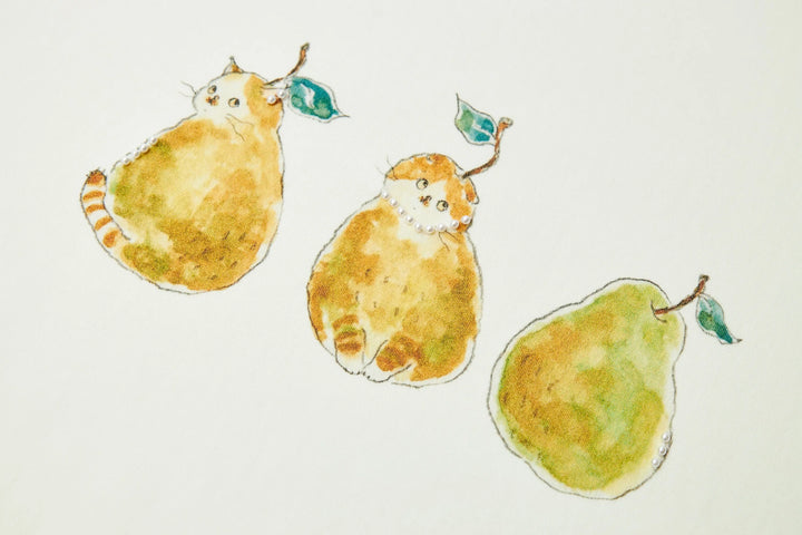 An image of a   21987 Purrfect Pears T-Shirt by  Mirra Masa