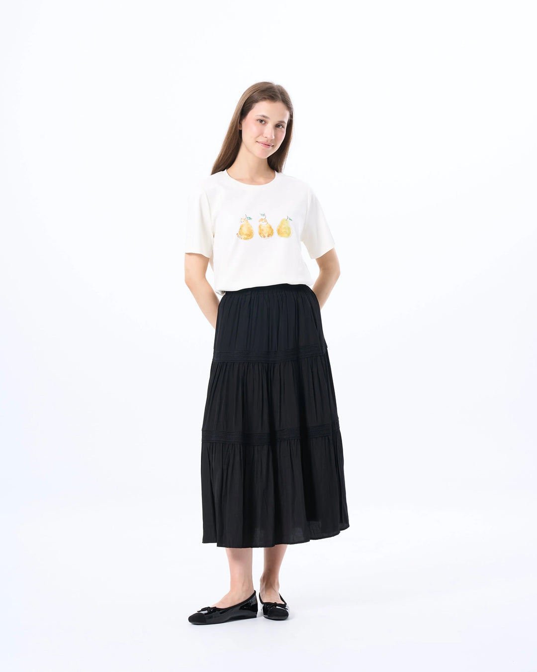 An image of a   21987 Purrfect Pears T-Shirt by  Mirra Masa