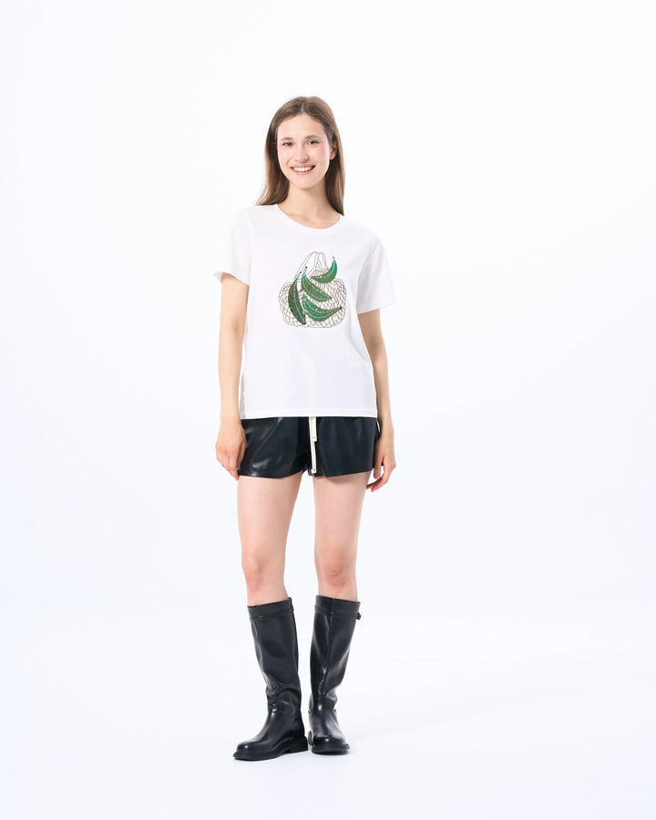 An image of a   21999 Tropical Graphic Tee by  Mirra Masa