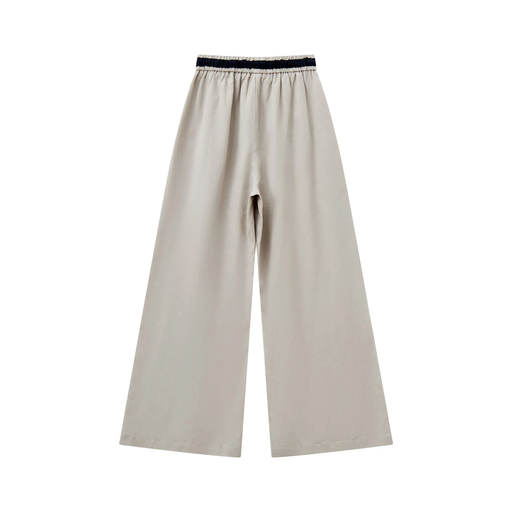 An image of a   22117 Tie-Waist Straight Leg Pants by  Mirra Masa