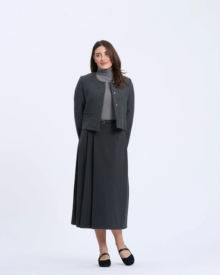 An image of a   2234Q Minimalist Cropped Jacket by  Mirra Masa