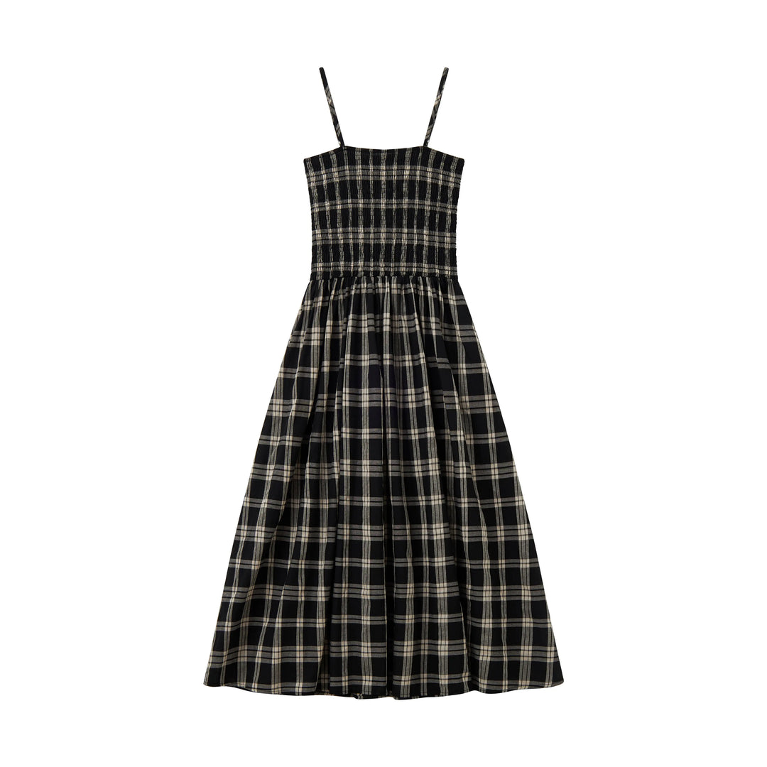 An image of a   23349 Checkered Slip Dress by  Mirra Masa