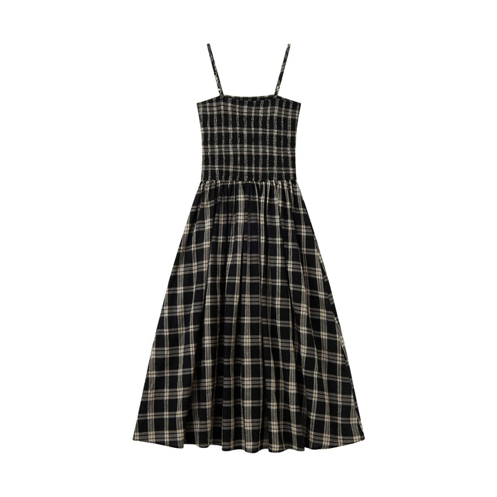 An image of a   23349 Checkered Slip Dress by  Mirra Masa