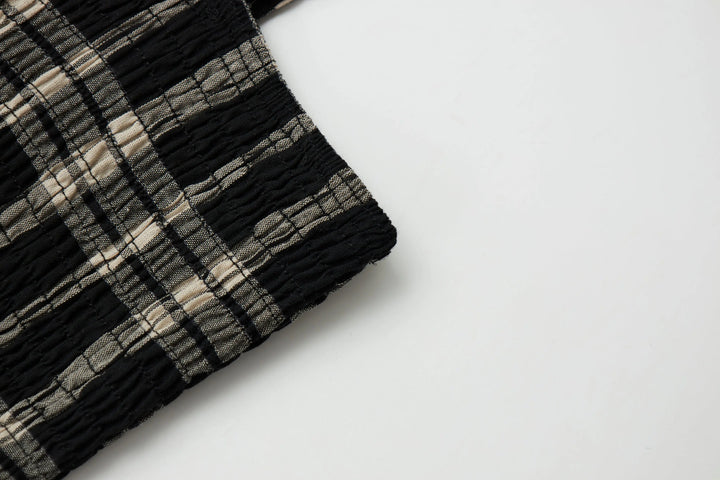 An image of a   23349 Checkered Slip Dress by  Mirra Masa