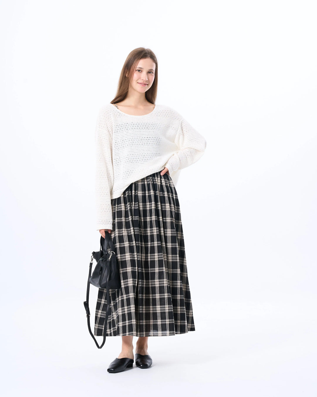 An image of a   23349 Checkered Slip Dress by  Mirra Masa