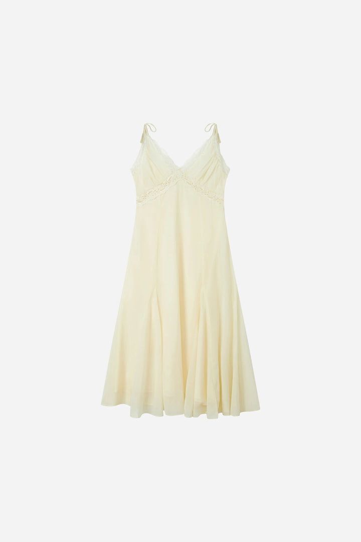 An image of a   23472 Lace Trim Slip Dress by  Mirra Masa