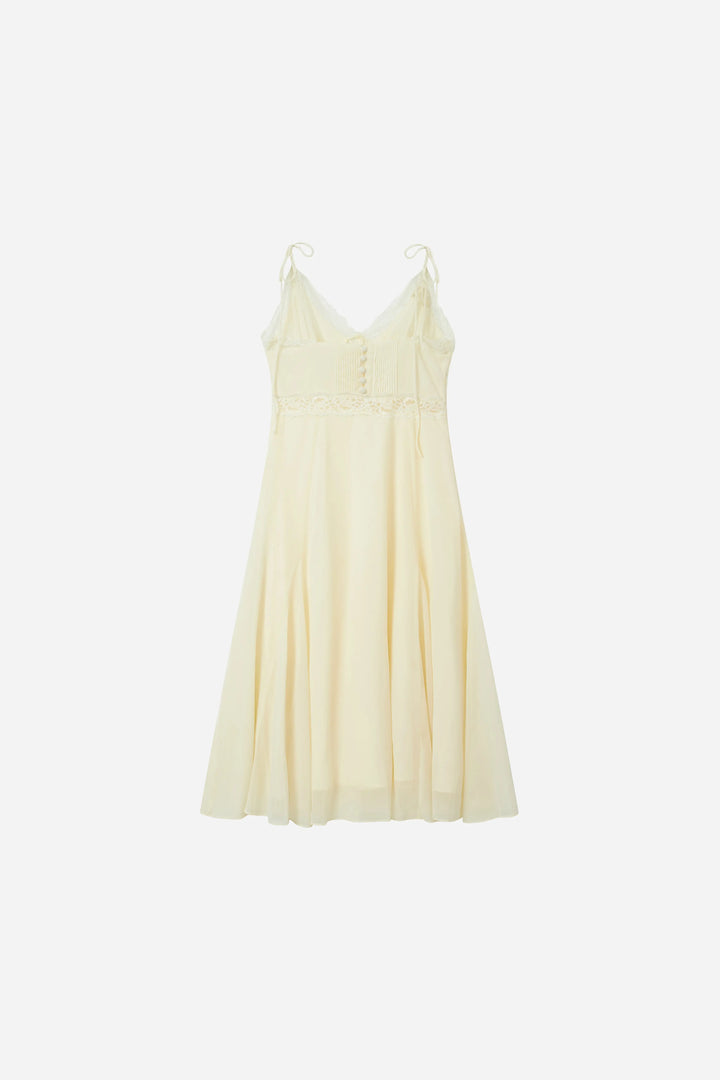 An image of a   23472 Lace Trim Slip Dress by  Mirra Masa