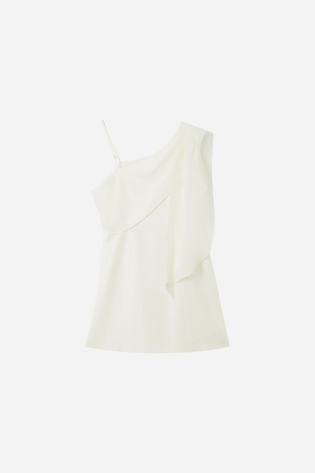 An image of a   23497 Off Shoulder Ruffle Mini Dress by  Mirra Masa