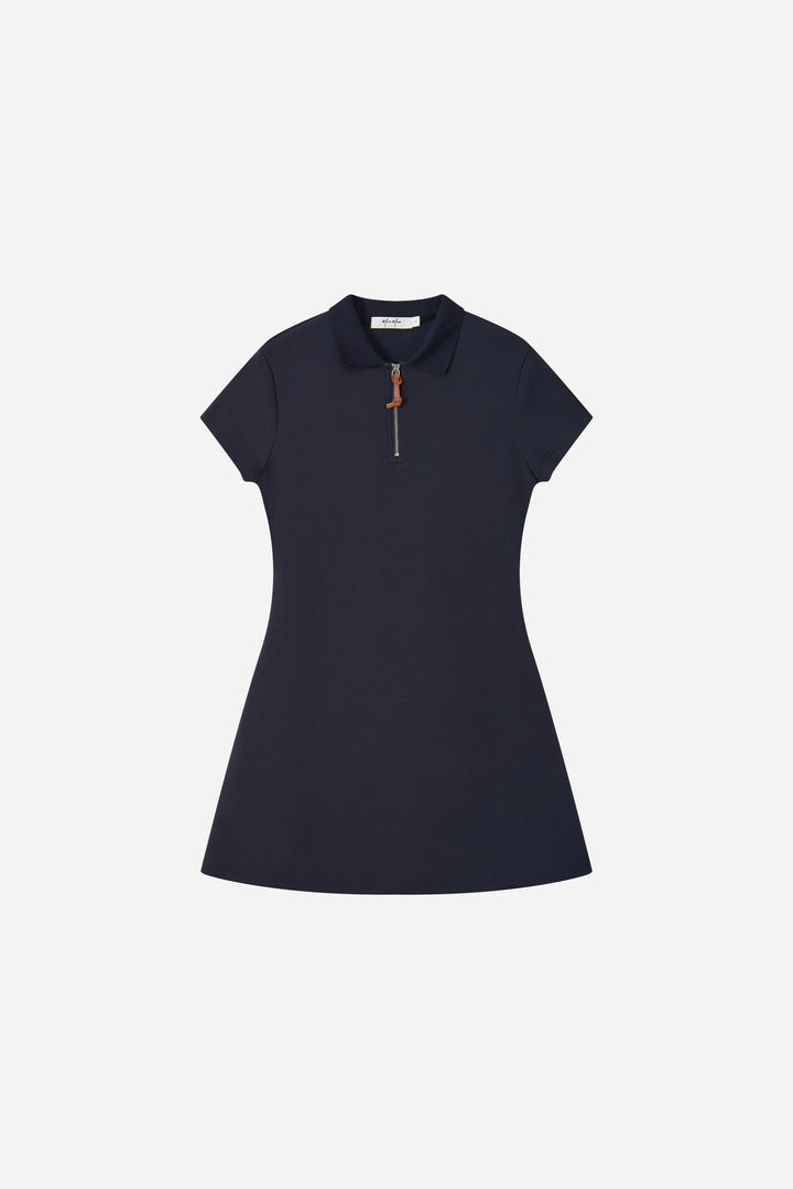 An image of a   23674 Court Zip Polo Mini Dress by  Mirra Masa