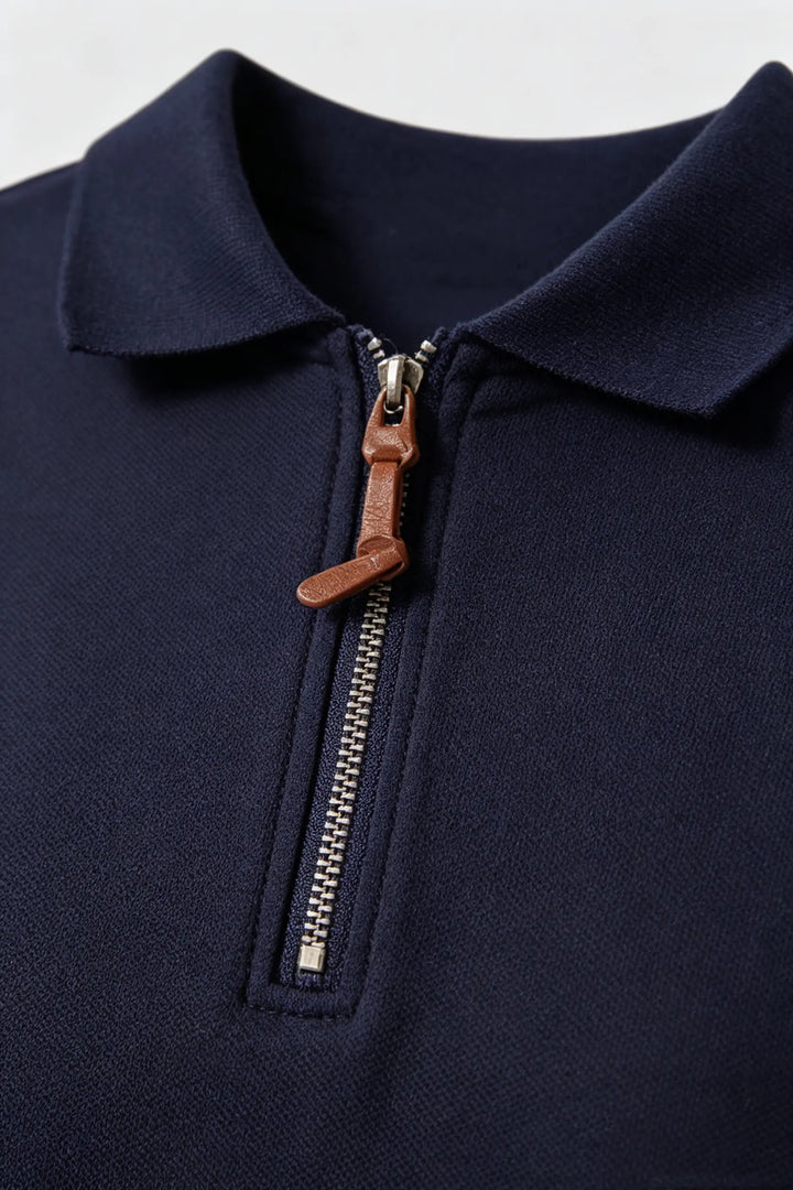 An image of a   23674 Court Zip Polo Mini Dress by  Mirra Masa