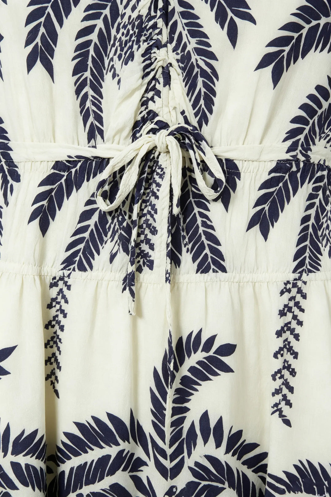 An image of a   23754 Indigo Flora Cinch Midi Dress by  Mirra Masa