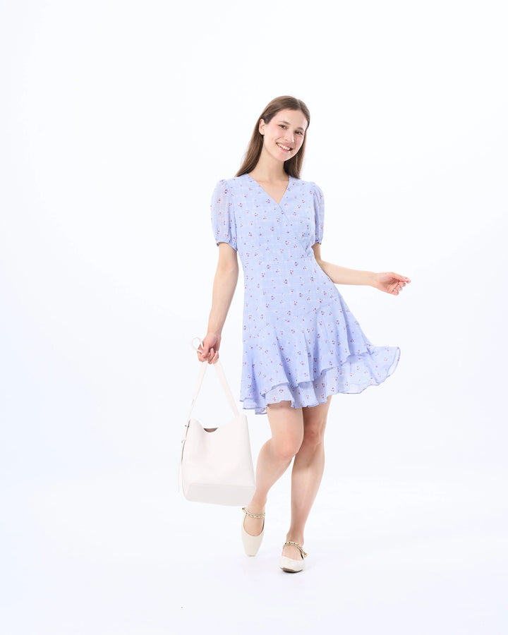 An image of a  Light Purple / Medium 23835 Short-Sleeve Dress by  Mirra Masa