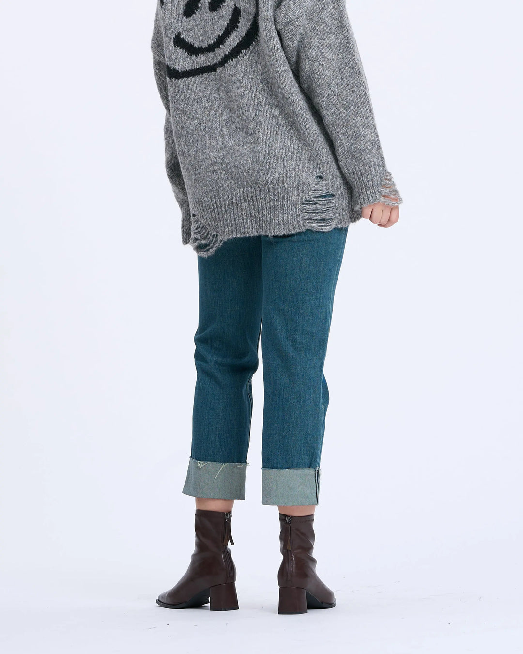 An image of a   2824Q Rolled-Cuff Denim Jeans by  Mirra Masa