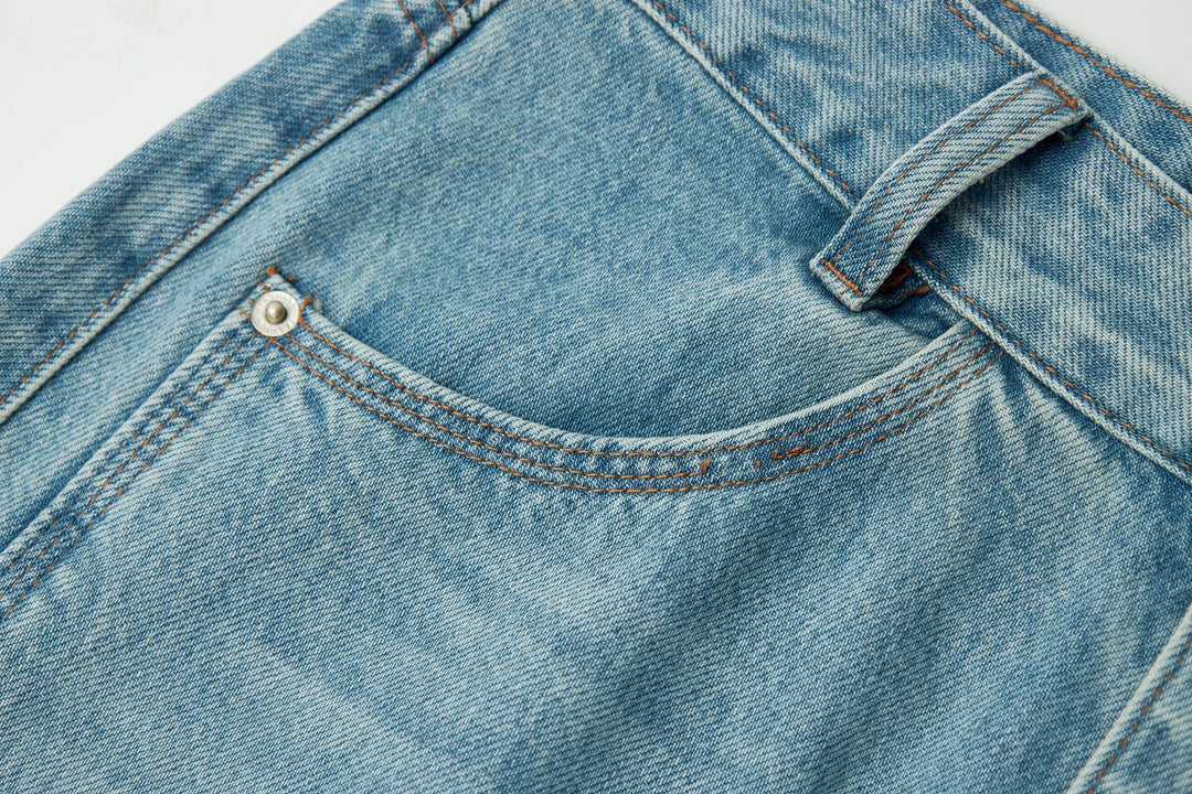 An image of a   30474 Denim Midi Skirt by  Mirra Masa