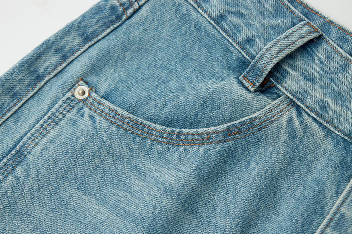 An image of a   30474 Denim Midi Skirt by  Mirra Masa