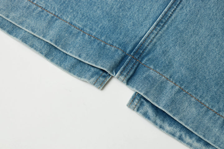 An image of a   30474 Denim Midi Skirt by  Mirra Masa