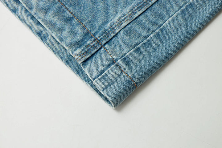 An image of a   30474 Denim Midi Skirt by  Mirra Masa