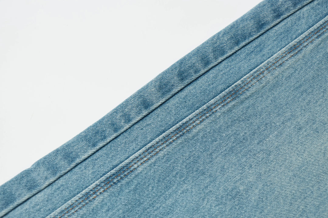 An image of a   30474 Denim Midi Skirt by  Mirra Masa