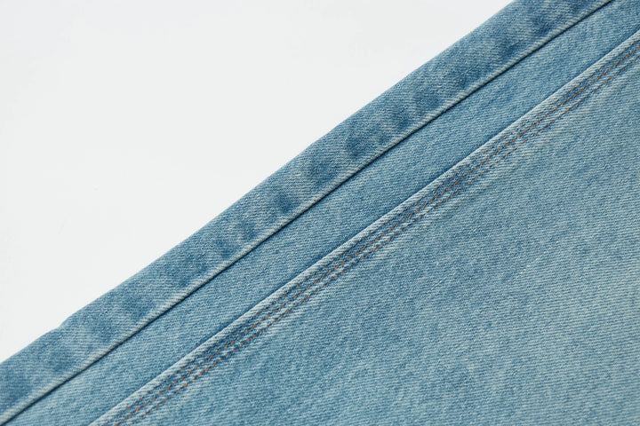 An image of a   30474 Denim Midi Skirt by  Mirra Masa