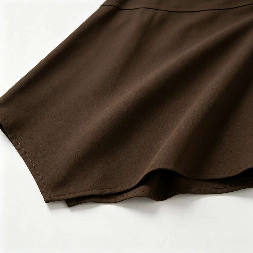 An image of a   30662 Belted Asymmetrical Skirt by  Mirra Masa