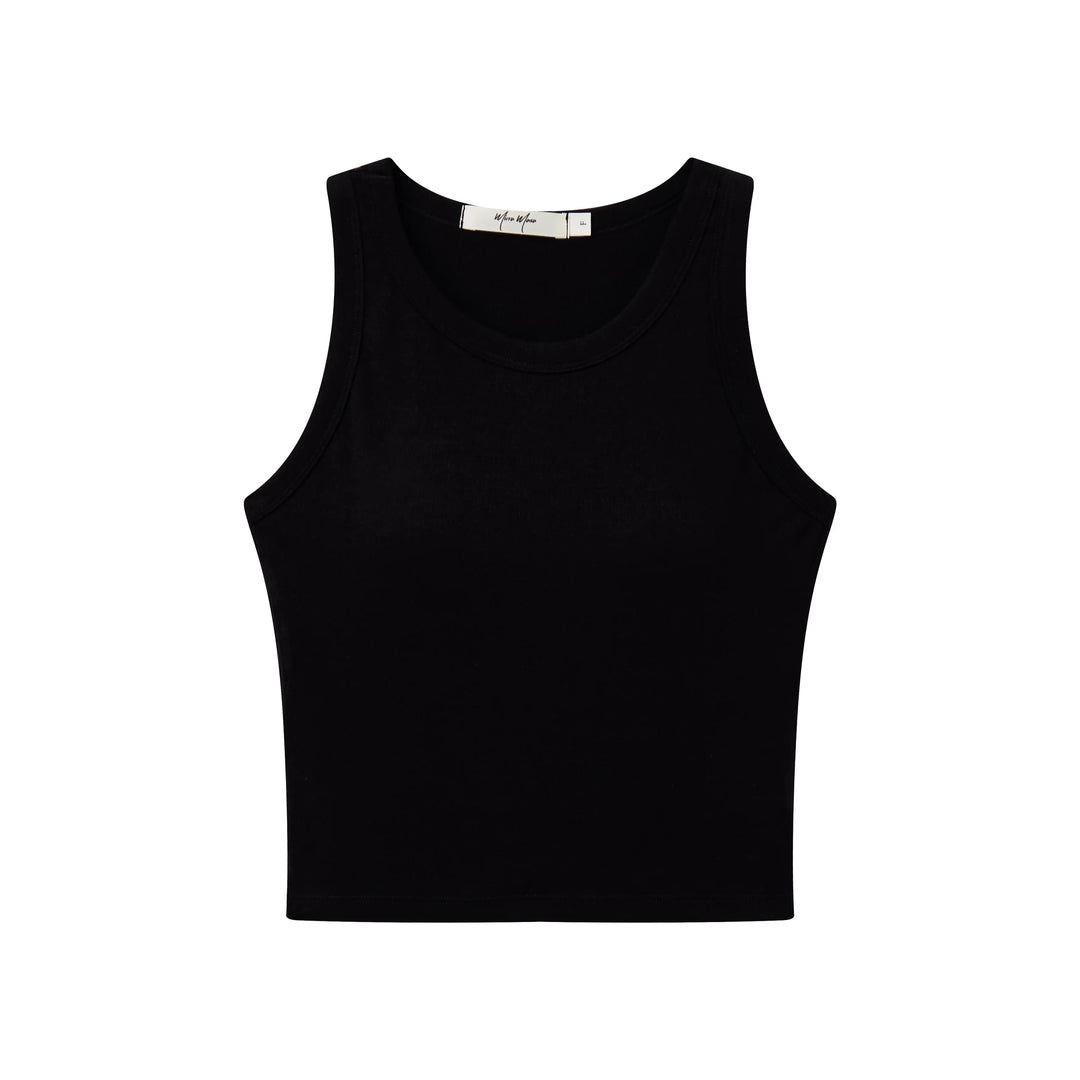 An image of a  Black / One-Size 31009 Padded Tank Top by  Mirra Masa