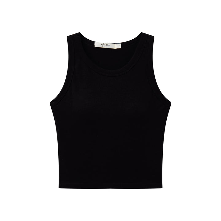 An image of a  Black / One-Size 31009 Padded Tank Top by  Mirra Masa