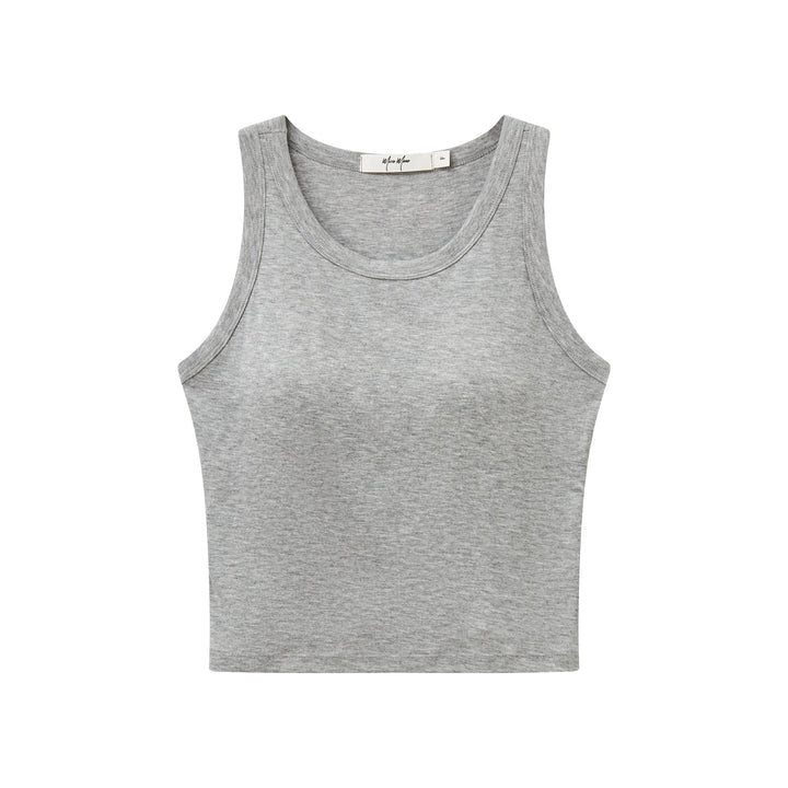 An image of a  grey / One-Size 31009 Padded Tank Top by  Mirra Masa