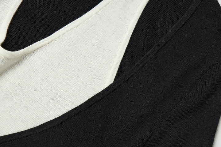 An image of a   31031 Layered Knit Top by  Mirra Masa