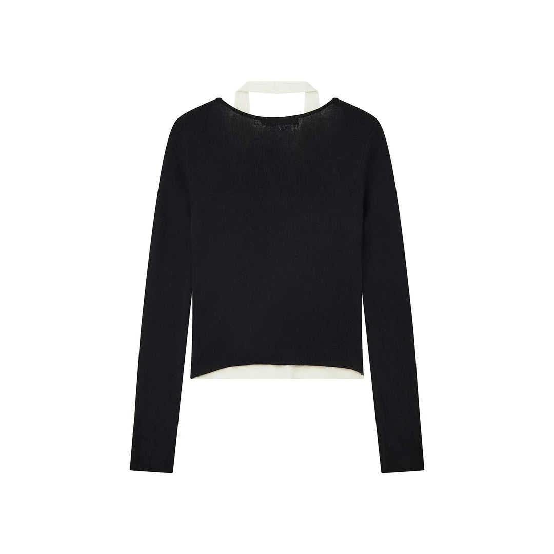 An image of a   31031 Layered Knit Top by  Mirra Masa