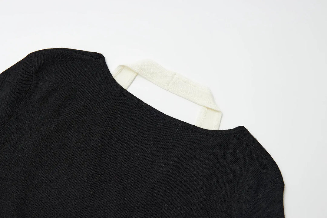 An image of a   31031 Layered Knit Top by  Mirra Masa