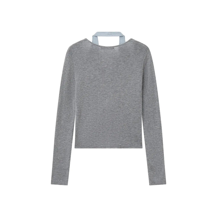 An image of a   31031 Layered Knit Top by  Mirra Masa