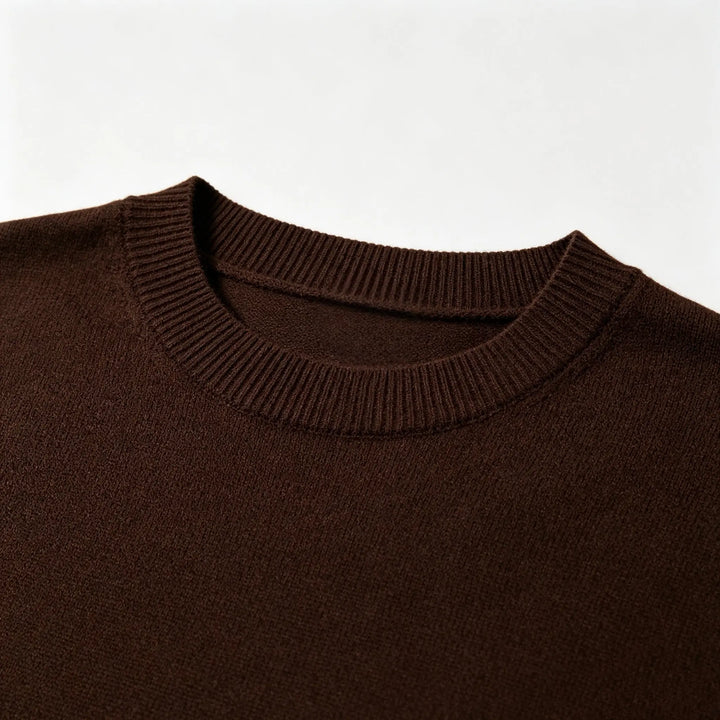 An image of a   31074 Button-Detail Cutout-Back Sweater by  Mirra Masa