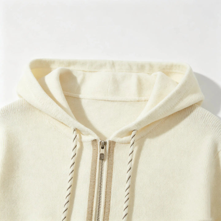 An image of a   31124 The Everyday Zip-Up Knit Hoodie by  Mirra Masa