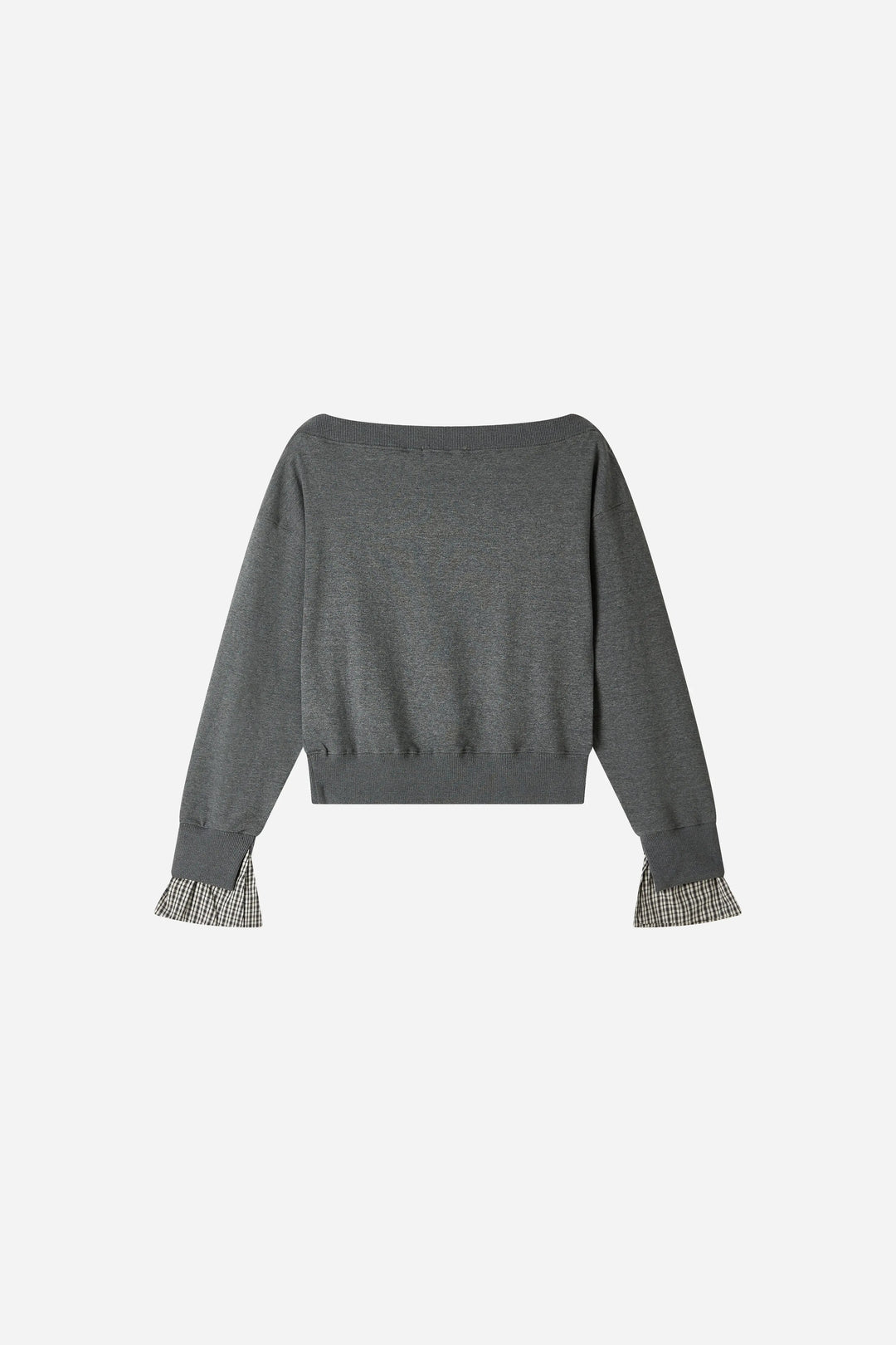 An image of a   31125 Layered Off-Shoulder Sweatshirt by  Mirra Masa