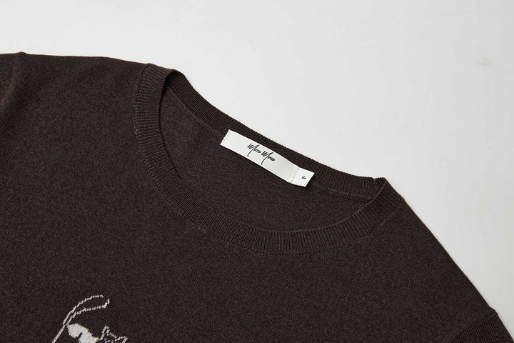 An image of a   31130 Coastal Stripe Kitty Tee by  Mirra Masa