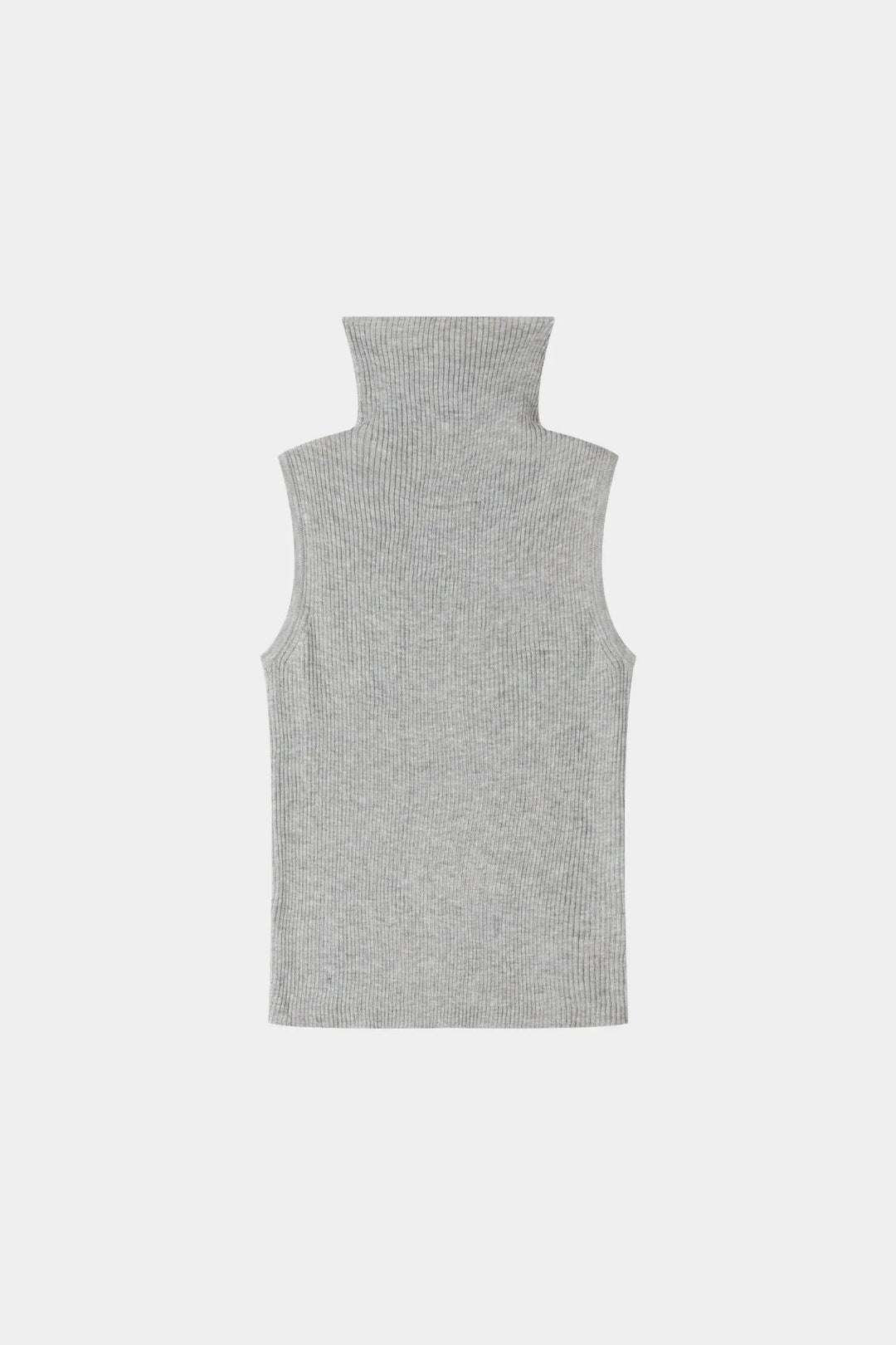 An image of a   31149 Ribbed Sleeveless Turtleneck by  Mirra Masa